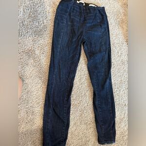 Anthropologie stretch high rise skinny jeans, size 27